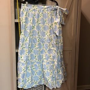 35. Plus Floral Skirt, 1X